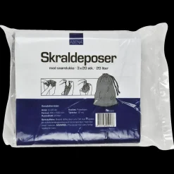 Abena affaldspose m/snøreluk 20 liter grå* Rengøringsartikler|Tilbehør Til Kontor Og Værksted