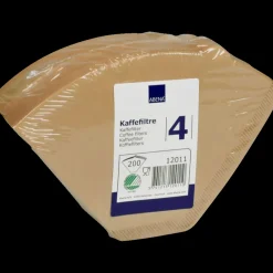 Abena kaffefilter 1x4 ubleget 200 stk* Rengøringsartikler|Tilbehør Til Kontor Og Værksted