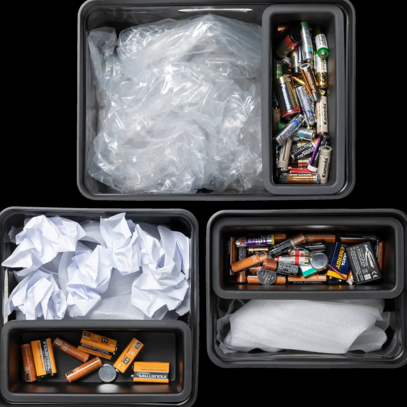 PlastTeam Avedøre-waste indsats sort* Affaldssortering|Tilbehør Til Kontor Og Værksted