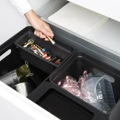 PlastTeam Avedøre-waste indsats sort* Affaldssortering|Tilbehør Til Kontor Og Værksted