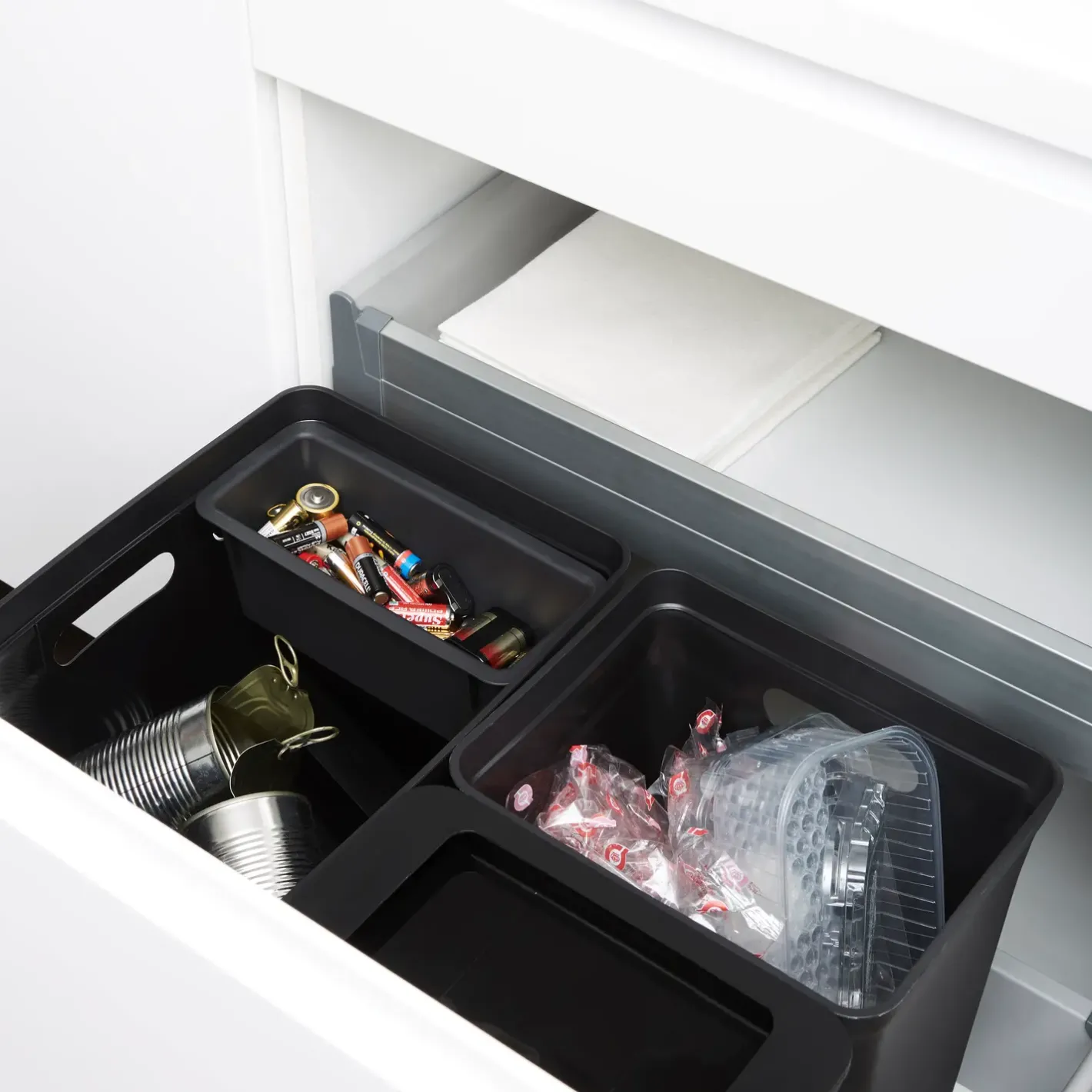 PlastTeam Avedøre-waste indsats sort* Affaldssortering|Tilbehør Til Kontor Og Værksted