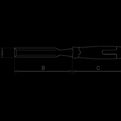 Bahco Bacho ERGO™ slagfast stemmejern 12 mm* Stemmejern