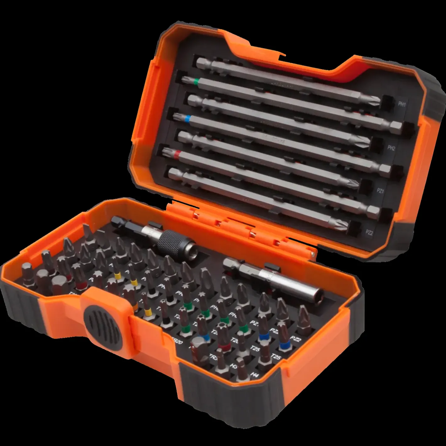 Bahco bitssæt 1/4" med farvering 54 dele* Bits- Og Bitssæt