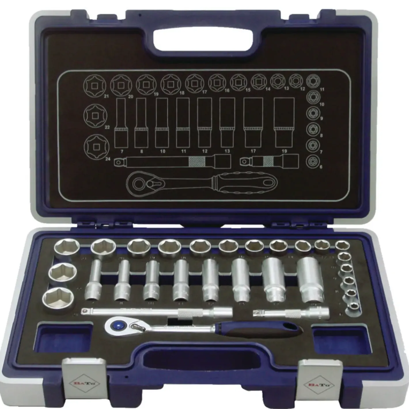Bato Nordic Bato topnøglesæt 3/8'' 29 dele* Værktøjsnøgler