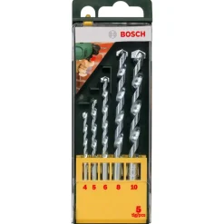 Bosch Professional Bosch borsæt mur Ø4-10 mm. 5 dele* Bor- Og Borsæt