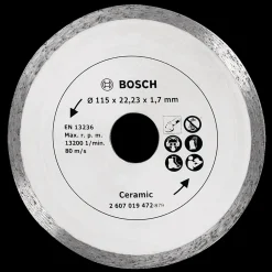 Bosch Professional Bosch diamantskæreskive fliser Ø115 mm* Klinger Til Vinkelslibere