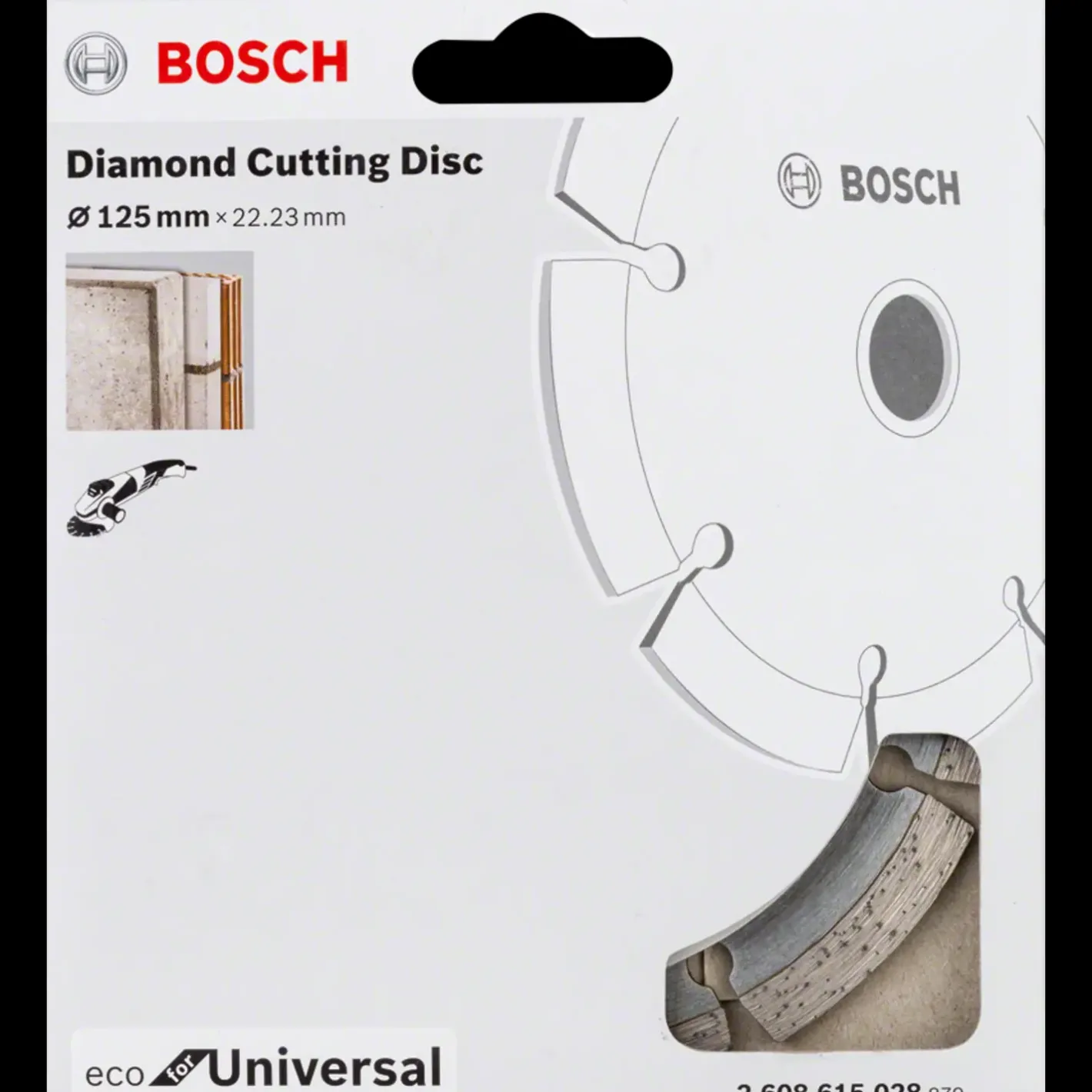 Bosch Professional Bosch ECO-Universal segmenteret diamantskive Ø125/ø22,23 mm* Klinger Til Vinkelslibere