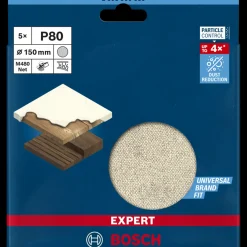 Bosch gør det selv Bosch EXPERT M480 slibenet til excenterslibere 150 mm, G 80 5 stk.* Sliberondeller Og Slibeark