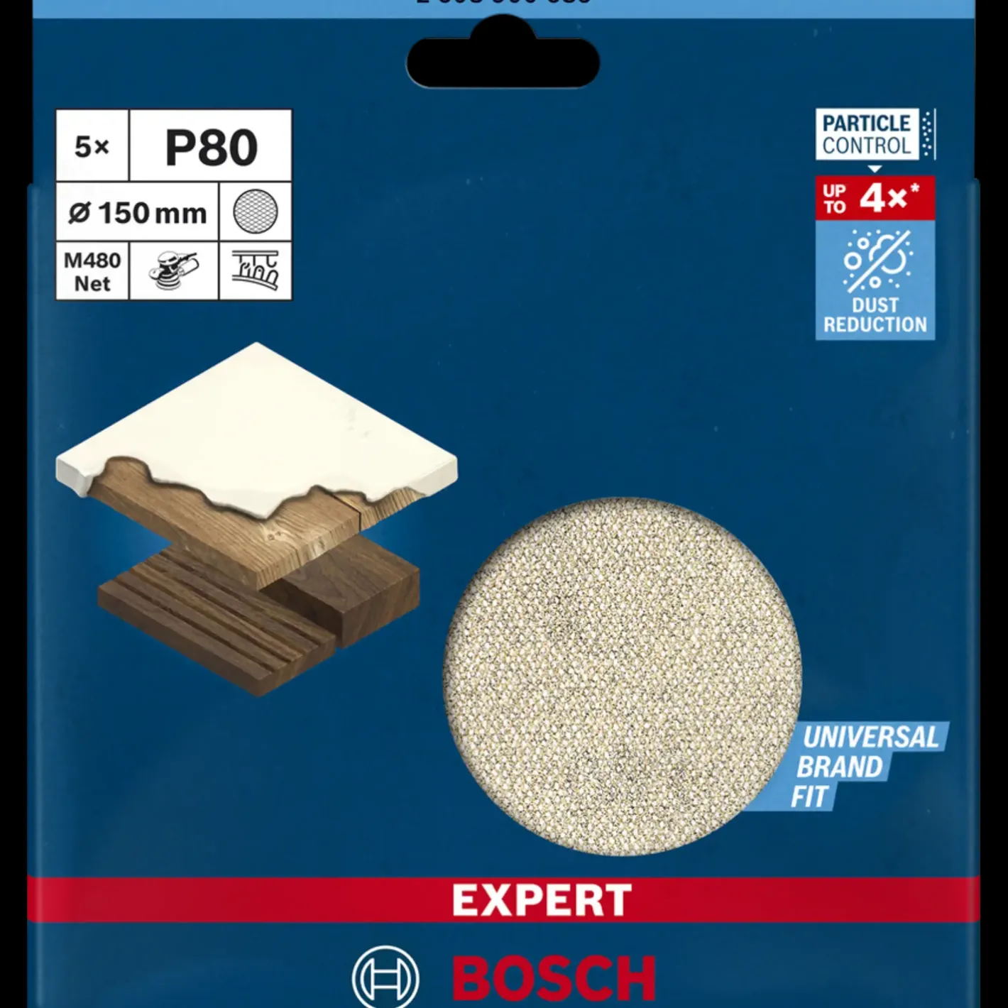 Bosch gør det selv Bosch EXPERT M480 slibenet til excenterslibere 150 mm, G 80 5 stk.* Sliberondeller Og Slibeark