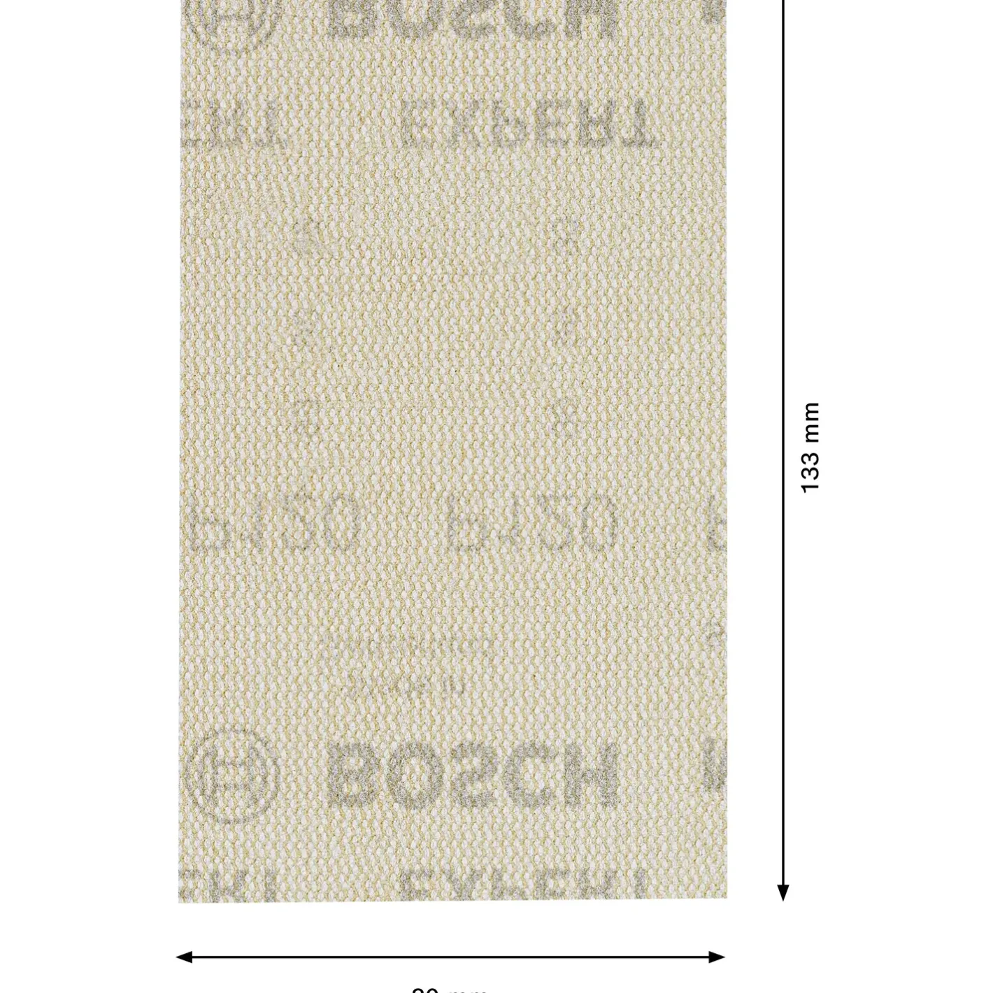 Bosch EXPERT M480 slibenet til planslibere 80x133 mm, G 120, 10 stk.* Sliberondeller Og Slibeark
