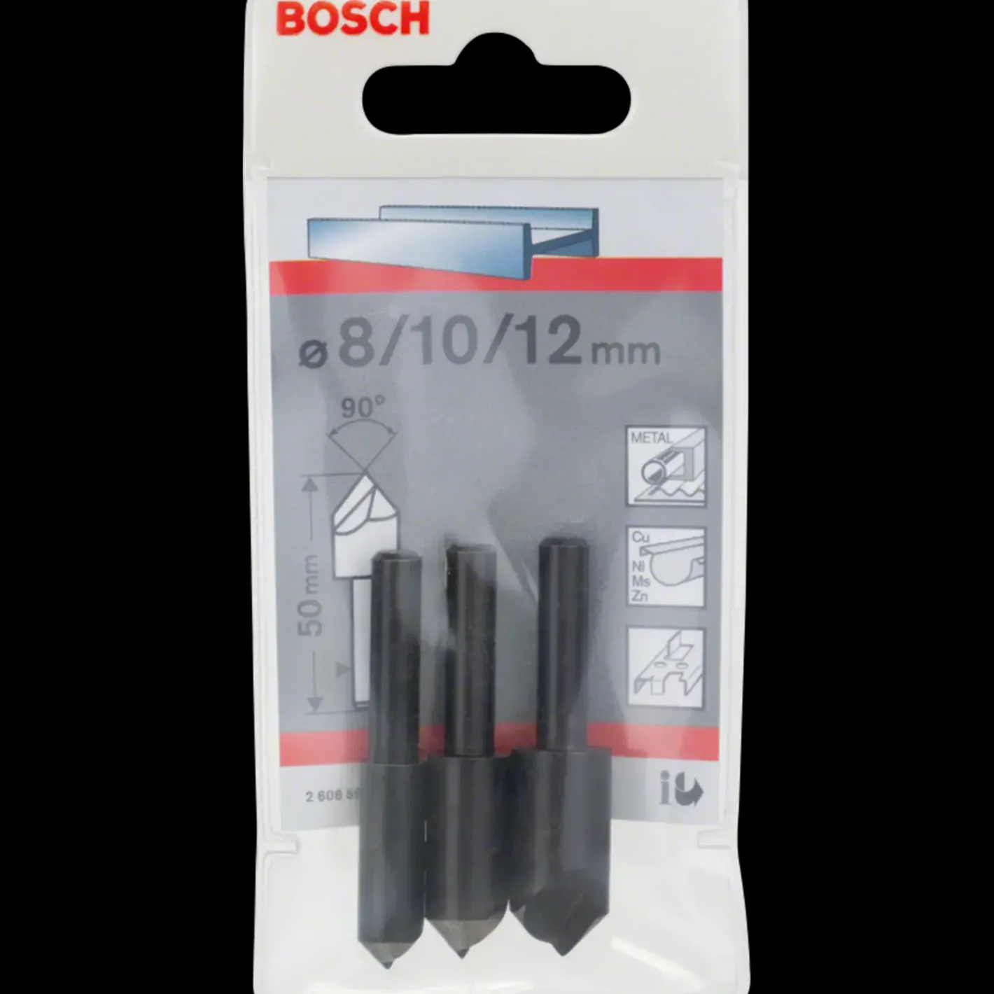 Bosch gør det selv Bosch Forsænkersæt med 3 dele, 6-8 mm* Bor- Og Borsæt