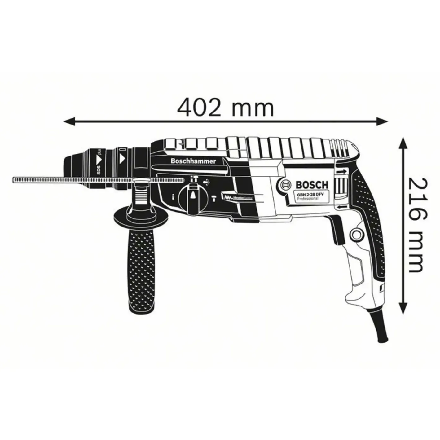 Bosch Professional Bosch GBH 2-28 SDS-plus borehammer 230V* Borehamre