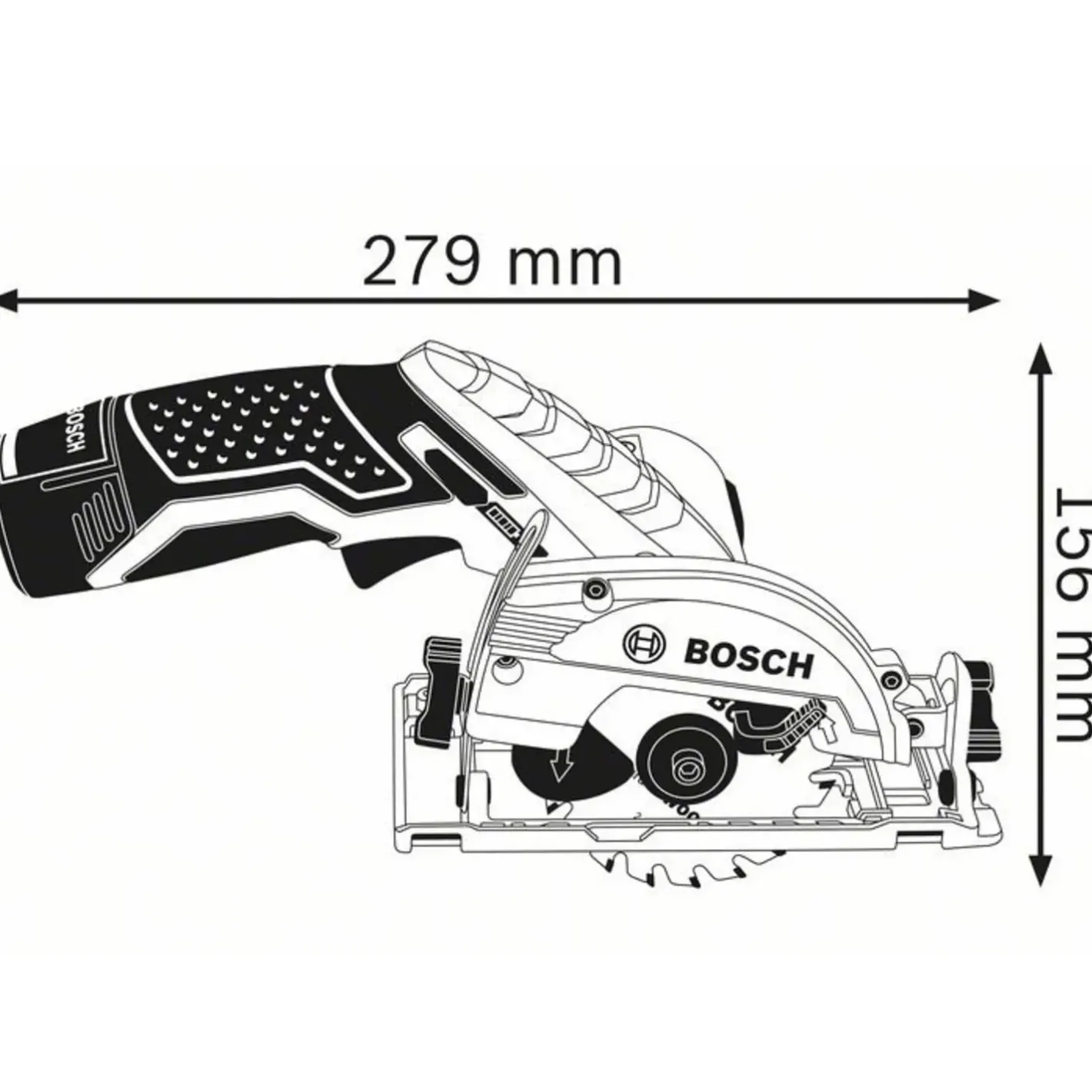 Bosch Professional Bosch GKS 12V-26 akku rundsav solo* Rundsave