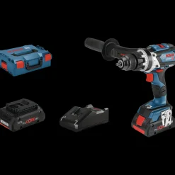 Bosch Professional Bosch GSB 18V-110 C slagboremaskine 2x4,0 Ah batteri og lader* Bore- Og Skruemaskiner