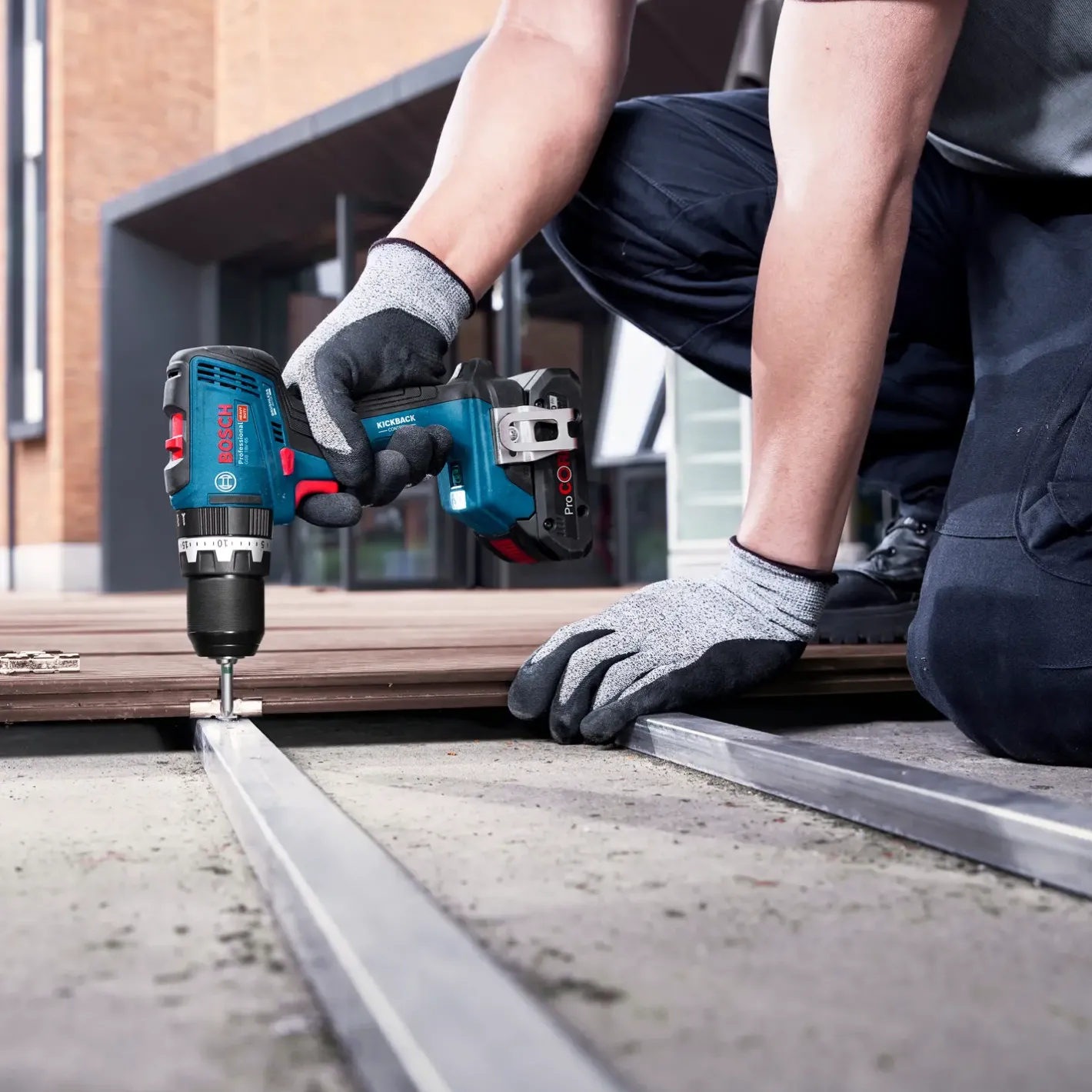 Bosch GSB 18V-65 slagboremaskine 2x5Ah batteri og L-BOXX* Bore- Og Skruemaskiner