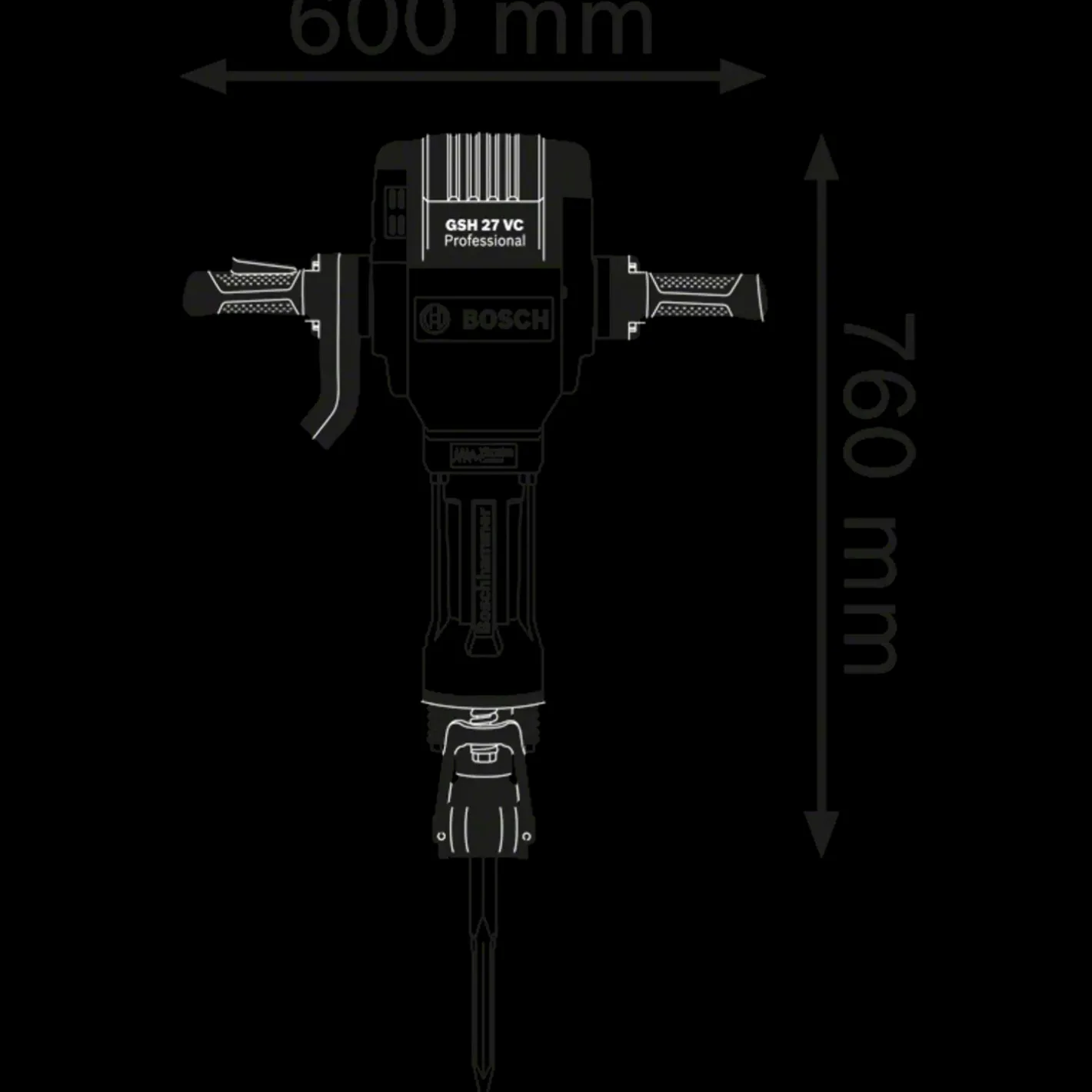 Bosch Professional Bosch GSH 27 VC mejselhammer* Mejselhamre