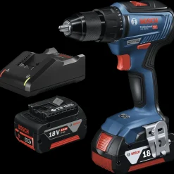 Bosch Professional Bosch GSR 18V-55 akku bore-skruemaskine - inkl. 2 x 5,0 Ah batteri og lader* Bore- Og Skruemaskiner