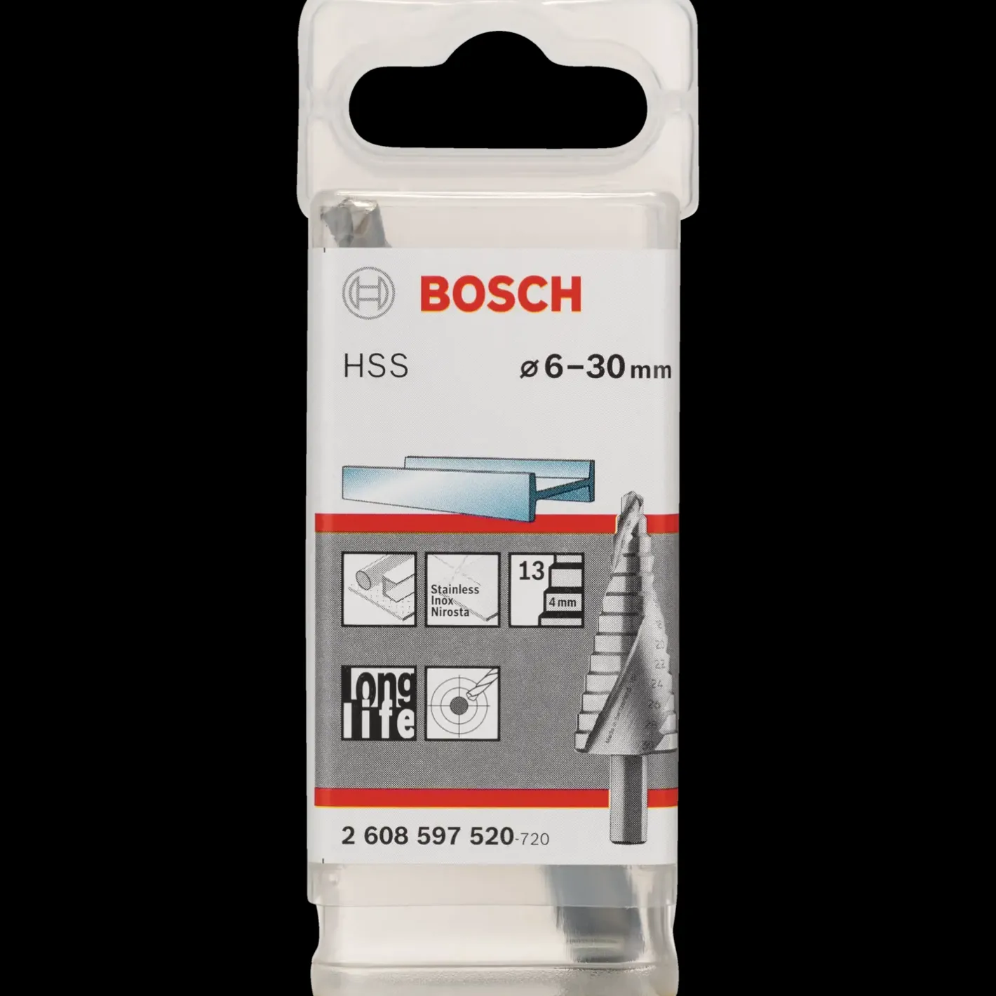 Bosch Professional Bosch HSS-borehoved til trinboring 6-3 mm 3-flat-skaft* Bor- Og Borsæt