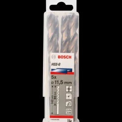Bosch HSS-G metalbor DIN 338 Ø1x34 mm 2 stk.* Bor- Og Borsæt