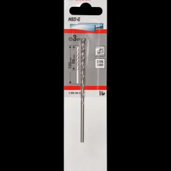 Bosch Professional Bosch lang slebet HSS-G spiralmetalbor Ø3x66 mm* Bor- Og Borsæt