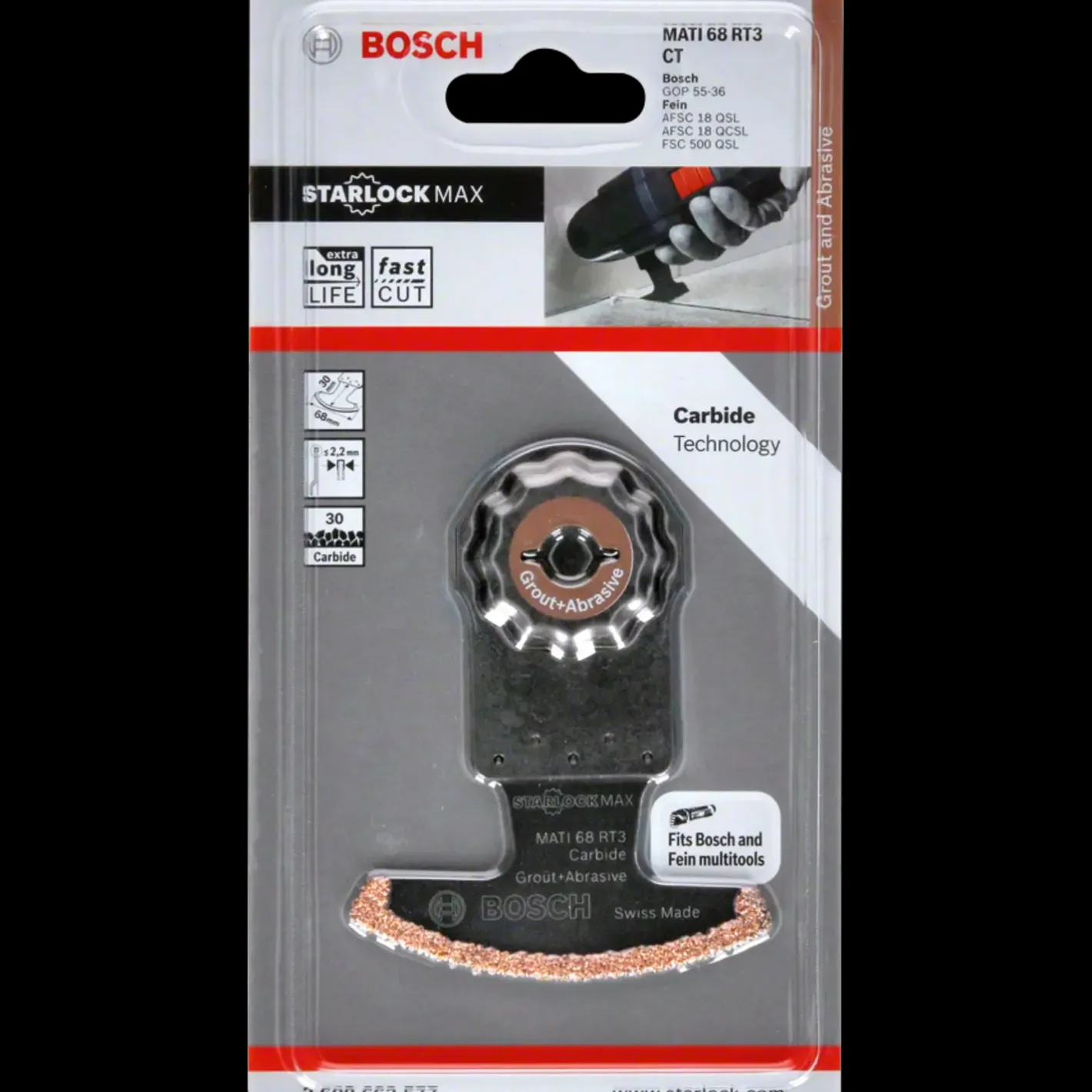 Bosch Professional Bosch MATI 68 RT3-klinge til multicutter* Multicutter-Klinger