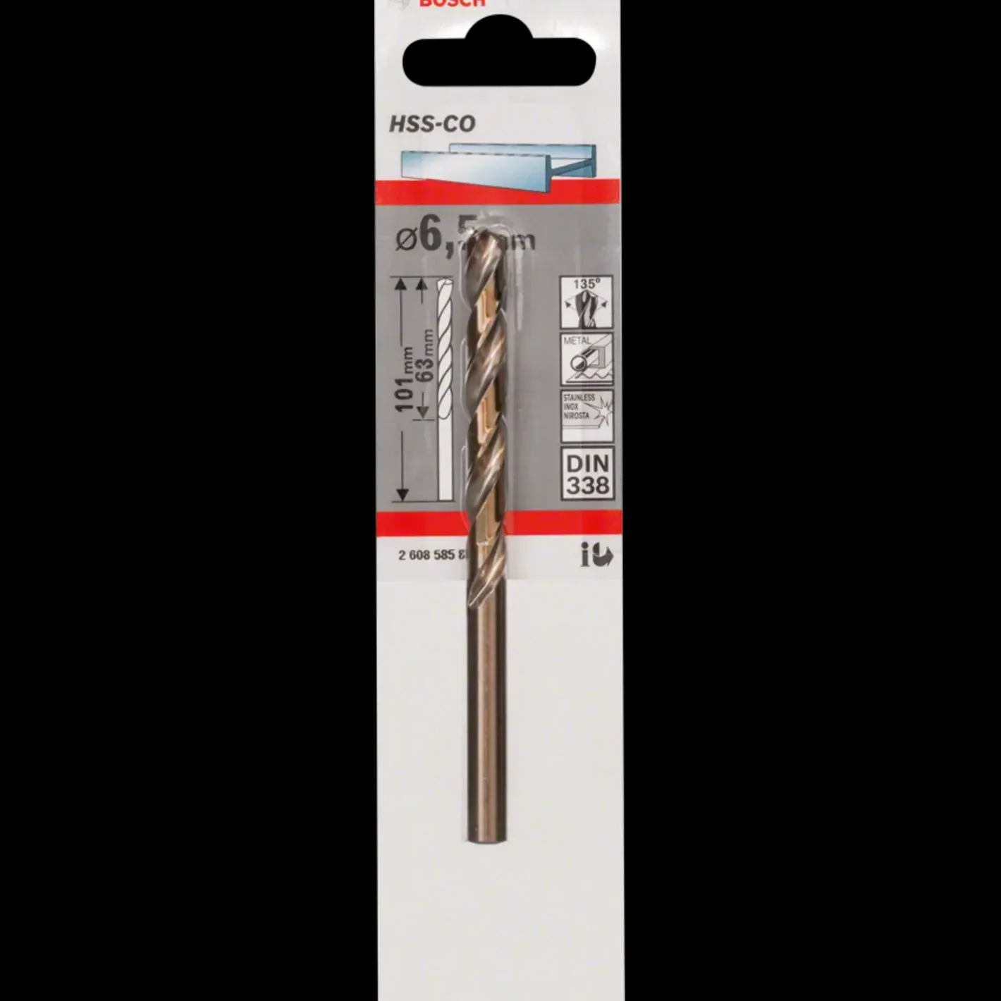 Bosch Metalbor HSS-Co, DIN 338 2x49 mm* Bor- Og Borsæt