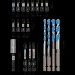 Bosch Professional Bosch PRO Impact blandet skrue- og Multi Construction-boresæt, 20 stk.* Bor- Og Borsæt