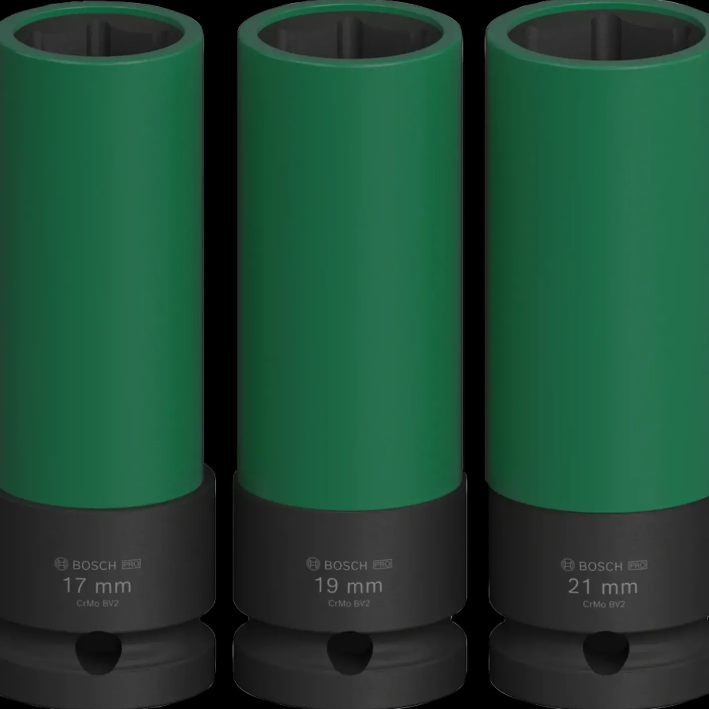 Bosch Professional Bosch PRO Impact Socket Set med PET-dæksler, 1/2", ekstra dyb, 3 stk.* Bits- Og Bitssæt