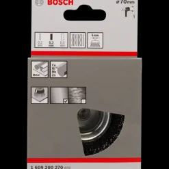 Bosch gør det selv Bosch PRO Metal clean kop-stålbørste, lige skaft, 70x0,3 mm* Stålbørster Til Boremaskiner