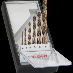 Bosch gør det selv Bosch PRO Stainless Steel HSS-Co-spiralborsæt, 6 stk.* Bor- Og Borsæt