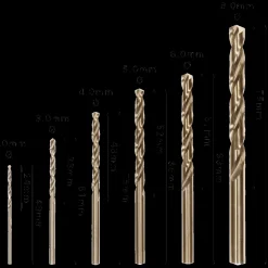 Bosch gør det selv Bosch PRO Stainless Steel HSS-Co-spiralborsæt, 6 stk.* Bor- Og Borsæt