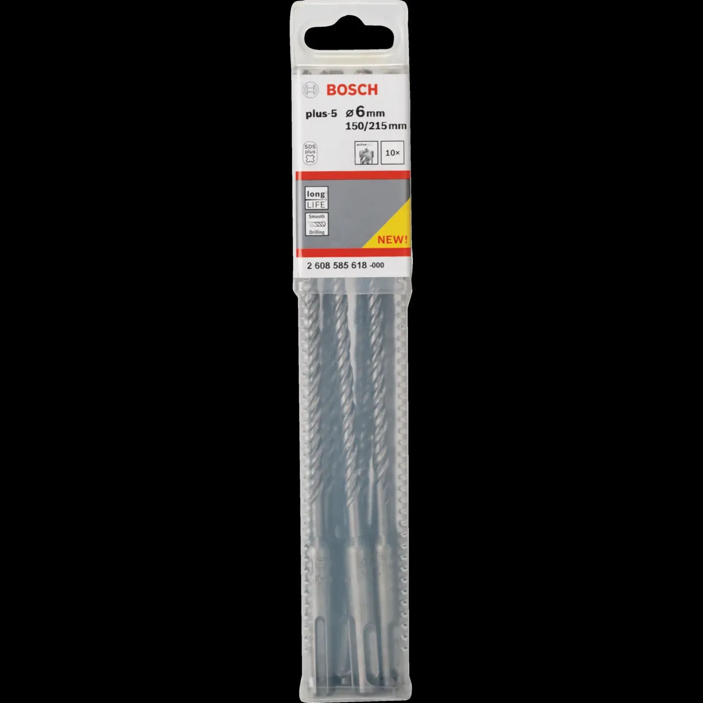 Bosch Professional Bosch SDS plus-5 hammerbor Ø6,5x100/165 mm 10 stk* Bor- Og Borsæt