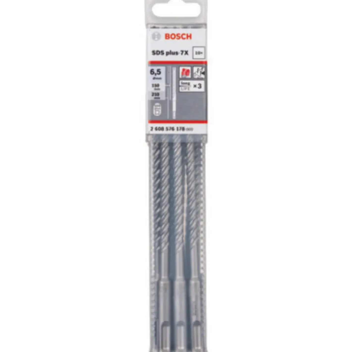 Bosch Professional Bosch SDS plus-7X hammerbor Ø6,5x150/215 mm 10 stk* Bor- Og Borsæt