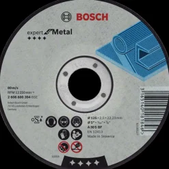 Bosch Professional Bosch skæreskive til metal Ø125X2,5 mm* Klinger Til Vinkelslibere