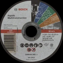 Bosch Professional Bosch Skæreskive Universal Ø125x1x22,23 mm* Klinger Til Vinkelslibere