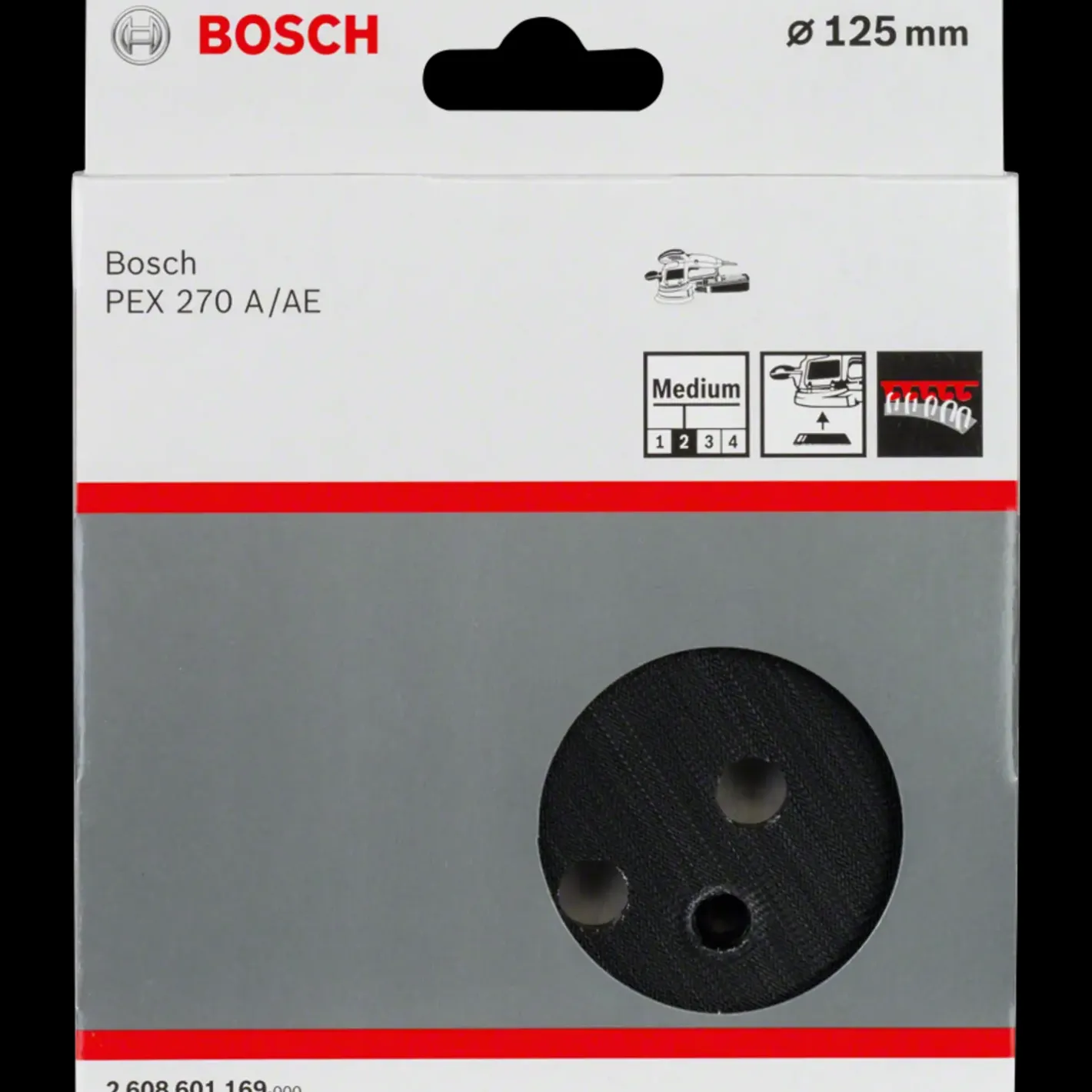 Bosch gør det selv Bosch Slibetallerken Ø125 mm 8 huller* Sliberondeller Og Slibeark