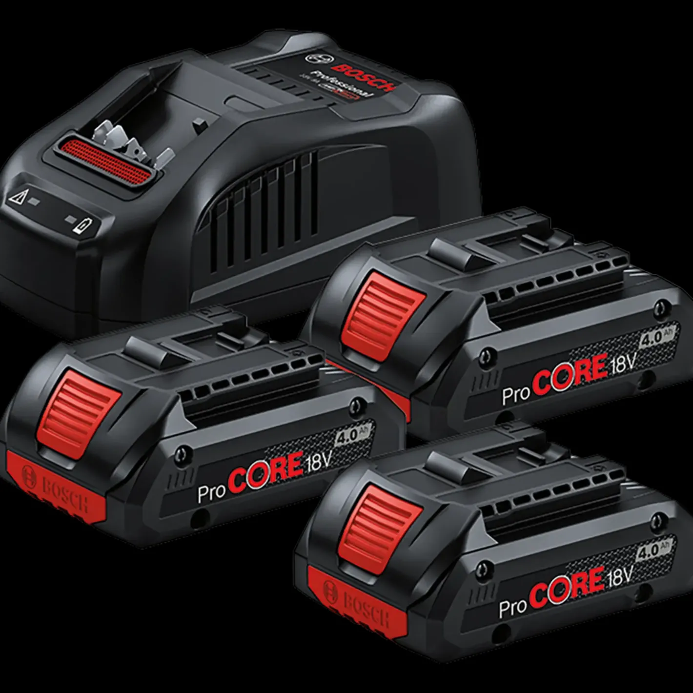 Bosch startersæt PC 18V inkl. 3 x 4 Ah batterier* Batterier Og Opladere
