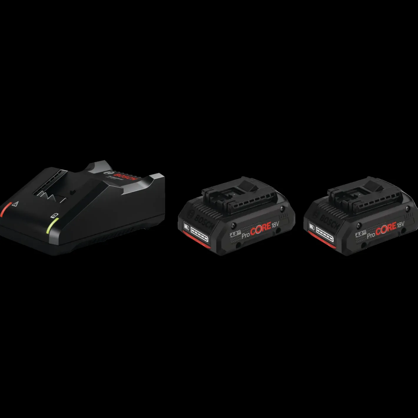 Bosch Professional Bosch startersæt 2x ProCORE 18V 4.0Ah + hurtiglader* Batterier Og Opladere