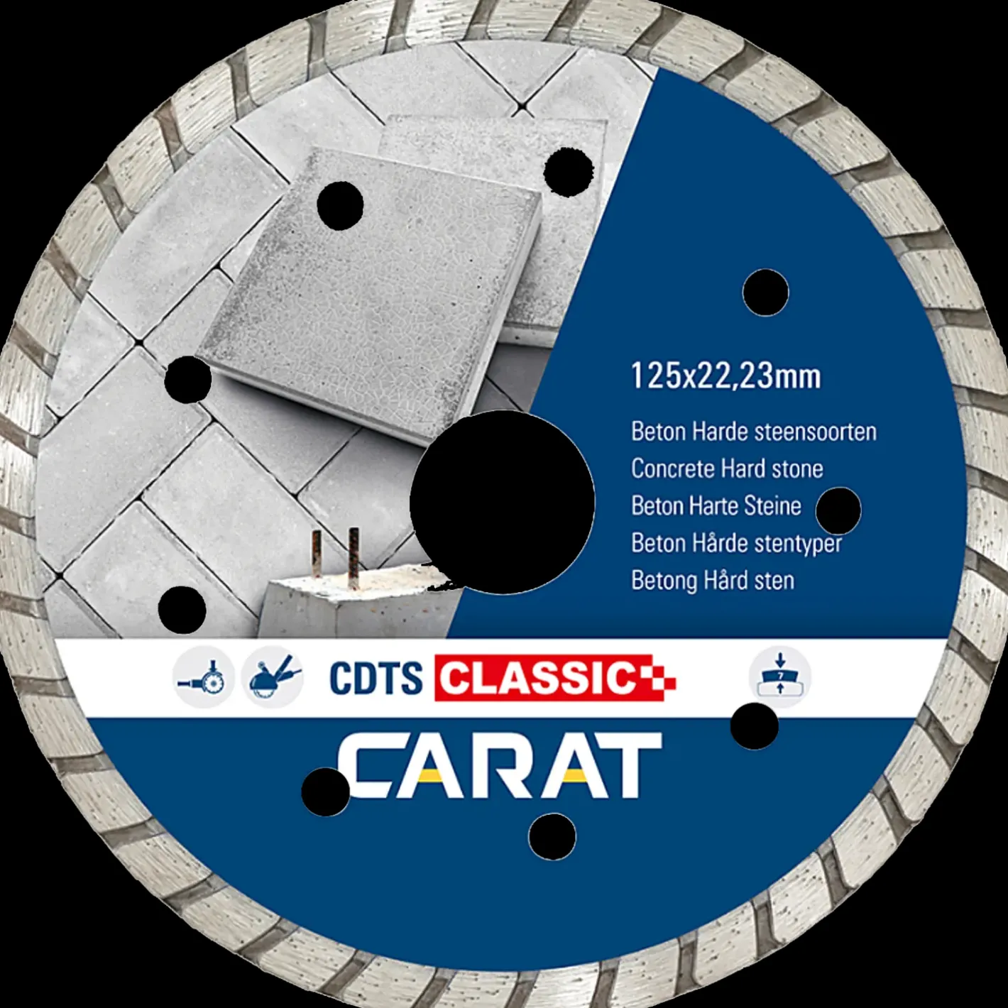 Carat diamantklinge CDTS Ø125 mm* Klinger Til Vinkelslibere