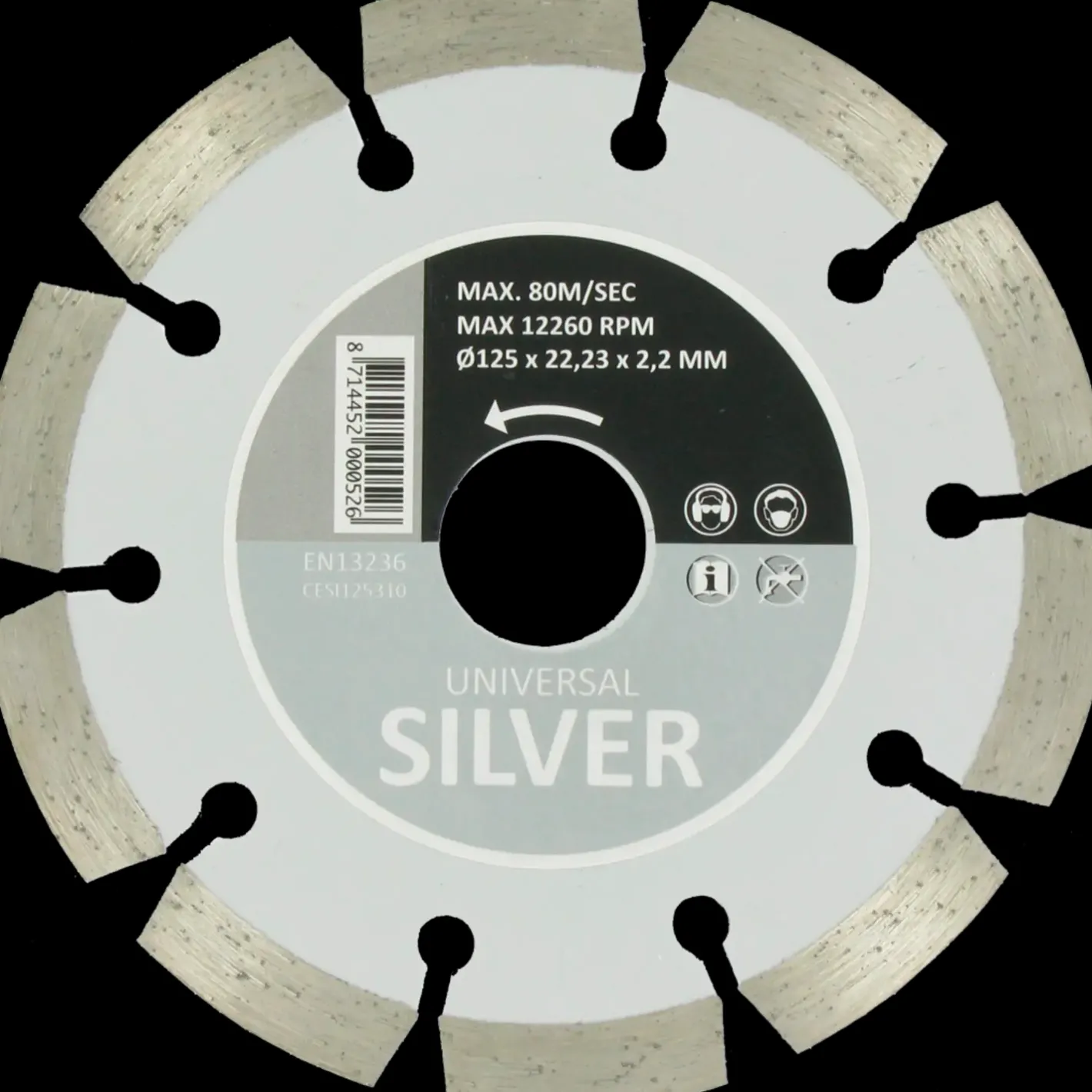 Carat silver universaldiamantklinge Ø230 mm* Klinger Til Vinkelslibere