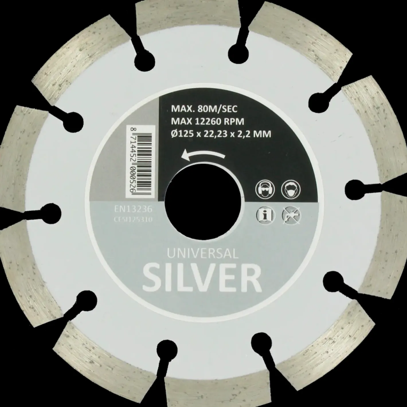 Carat silver universaldiamantklinge Ø125 mm* Klinger Til Vinkelslibere