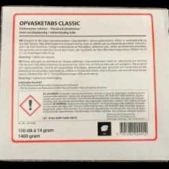 Classiv opvasketabs 100 stk.* Rengøringsartikler|Tilbehør Til Kontor Og Værksted