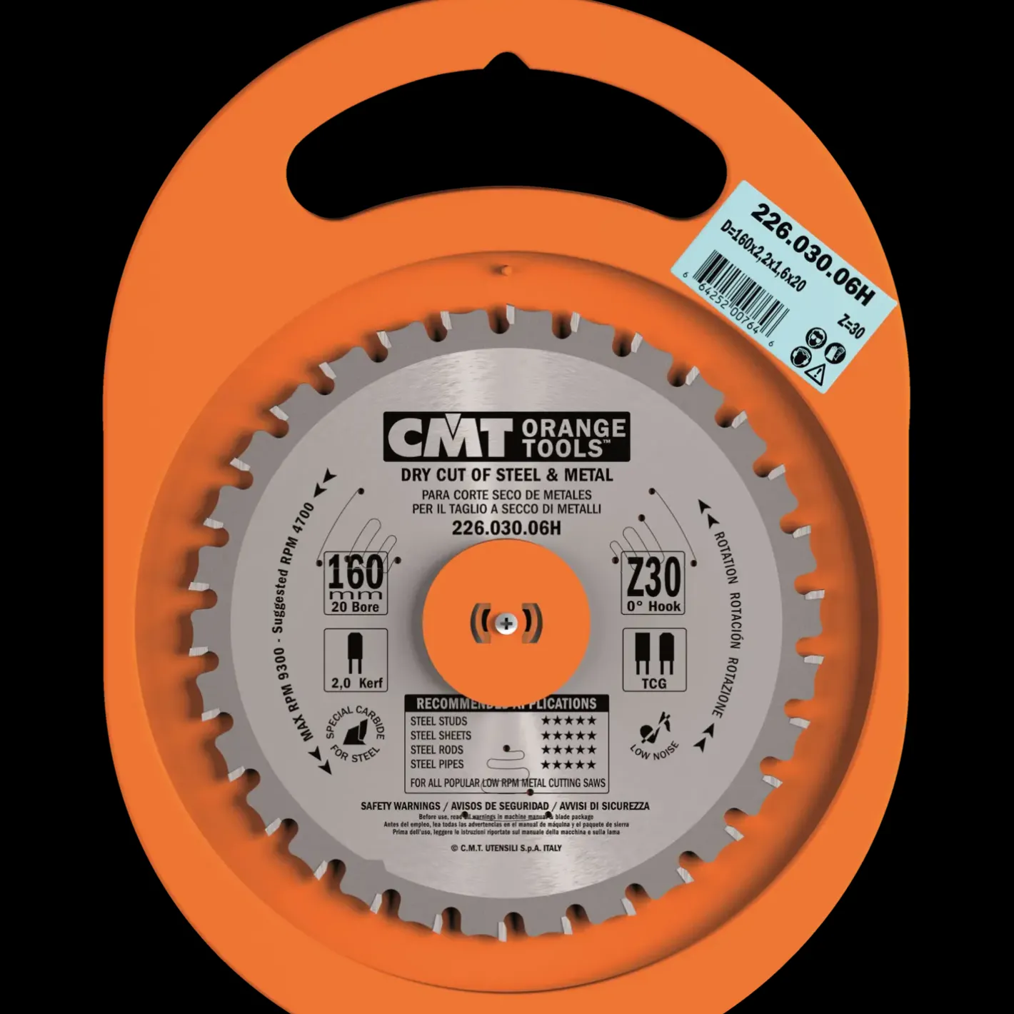 CMT savklinge dry-cut 160x2,6x20 mm Z30* Rundsavklinger