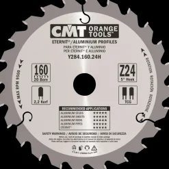 CMT savklinge t/fibergips 160x2,2x20 mm. Z24* Rundsavklinger