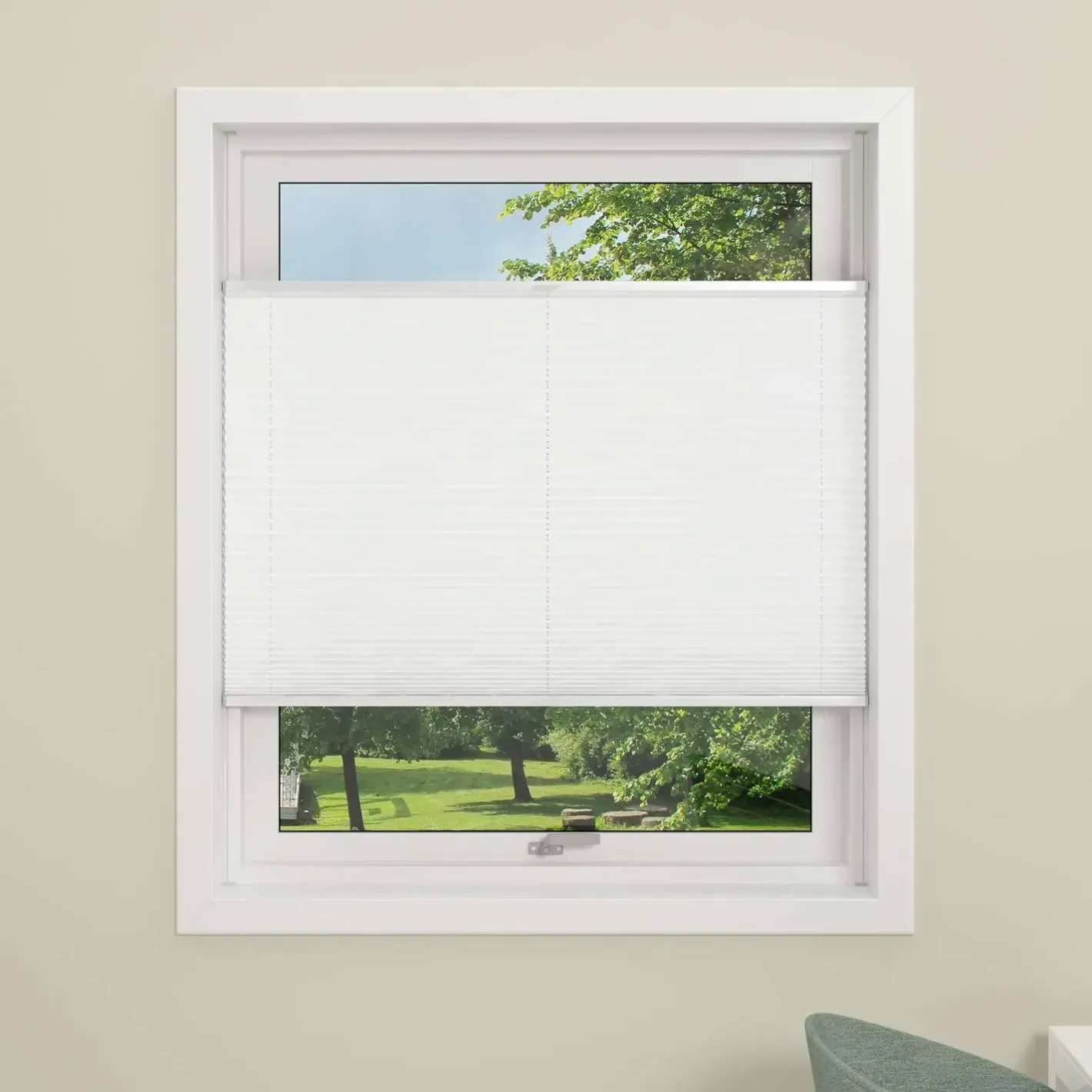 Debel plisségardin flex hvid 50x130 cm* Gardiner|Tilbehør Til Kontor Og Værksted