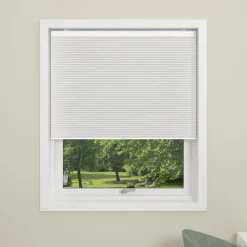 Debel plisségardin Touch, hvid 60x160 cm.* Gardiner|Tilbehør Til Kontor Og Værksted