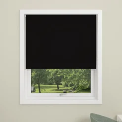 Debel rullegardin uni sort 80x175 cm* Gardiner|Tilbehør Til Kontor Og Værksted