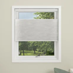 Debel touch split plissegardin hvid 60x160 cm* Gardiner|Tilbehør Til Kontor Og Værksted