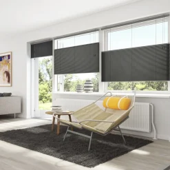 Debel touch split plissegardin grå 80x160 cm* Gardiner|Tilbehør Til Kontor Og Værksted