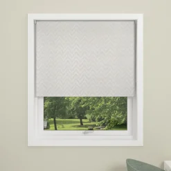 Debel Zig Zag rullegardin mørklægning hvid 80x175 cm* Gardiner|Tilbehør Til Kontor Og Værksted